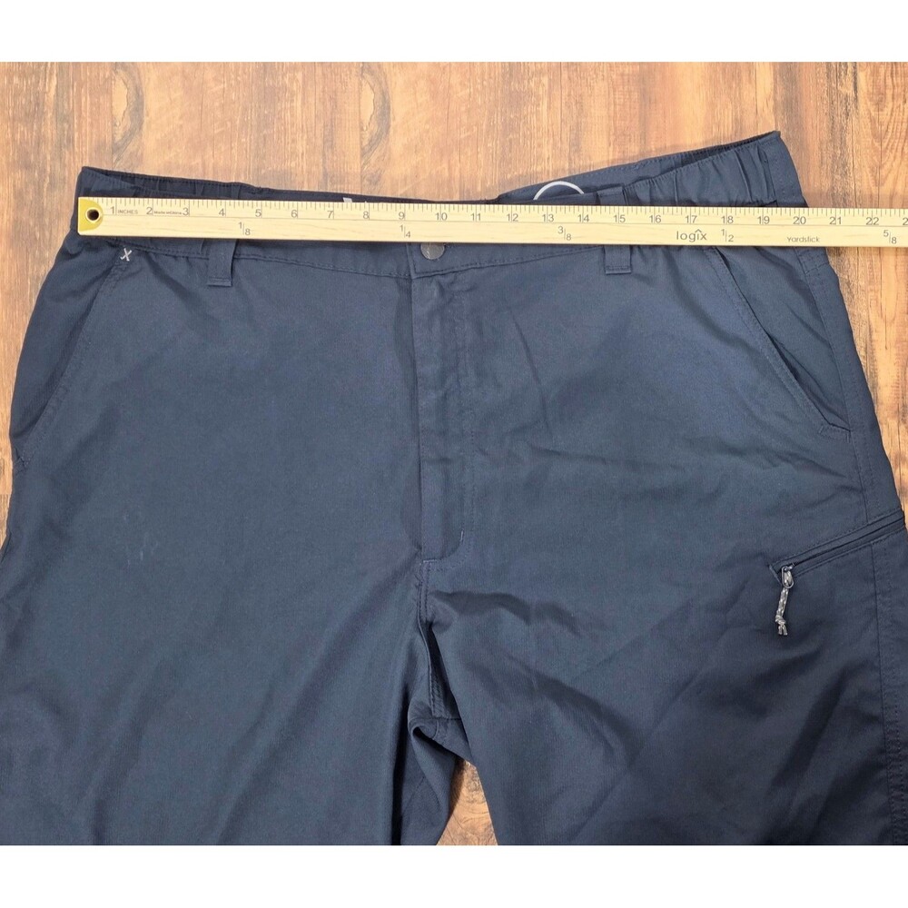 Wrangler Men Size 40 Outdoor Hiking Cargo Shorts Performance Stretch Navy Trail - Picture 6 of 14